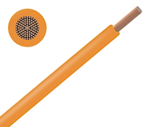 [140924] Kabel, flertrådet, H05V-K, 0,5mm², orange