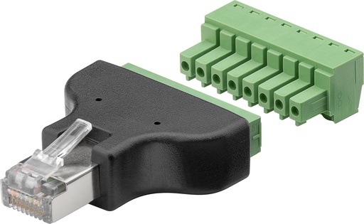 [140990] 8P8C RJ45 Modular Plug for skruemontering 2-dele