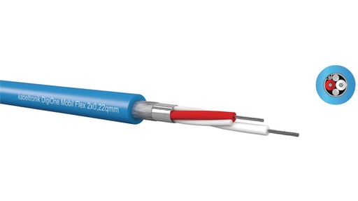 [141095] Digital Audiokabel, 2 x 0.22mm², blå