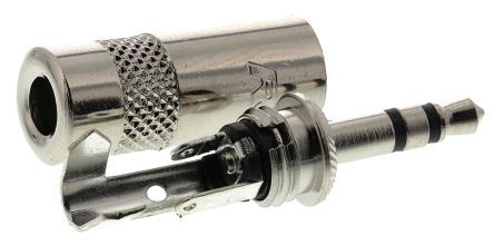 [142011] JACK stik 3,5mm stereo han, REAN (for kabel Ø max 4mm)