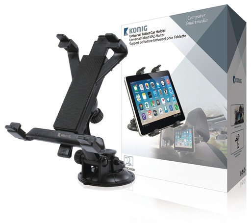 [142036] Universal Tablet Mount In-Car Window and Headrest Black