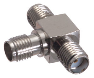 [142253] SMA Female (Jack) / Female (Jack) / Female (Jack) T Adapter