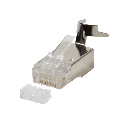 [142280] Cat.6/6a/7/7aModular Plug RJ45 CAT6A,CAT7A til ø8mm pose m. 10 stk.