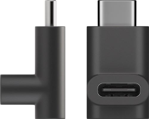 [142339] USB-C vinkel adapter, SORT