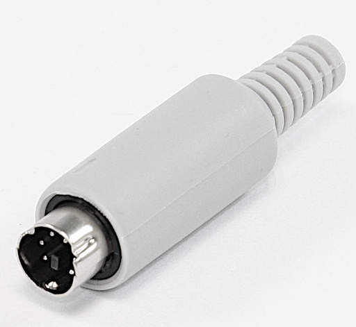 [142613] Mini-DIN Plug 6-Pole PS/2 GRÅ