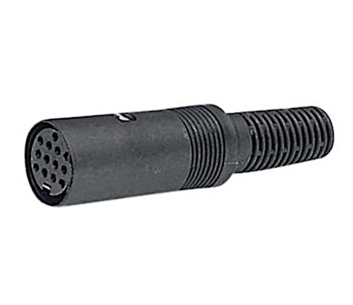 [142666] Female cable connector Black 13P