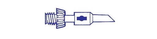 [142805] Portasol spids skrå 1,0 mm