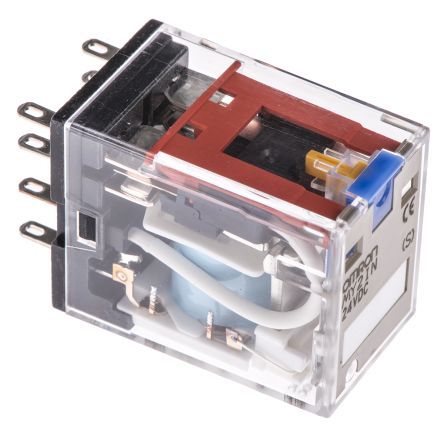 [143024] Relæ 2 x skifte 24VDC 10A 636R