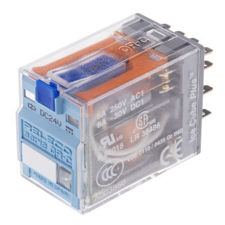 [143031] Relæ 4 x skifte 24VDC 5A 594R