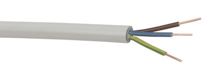 [143327] Installationskabel, 3x1,5mm², grå