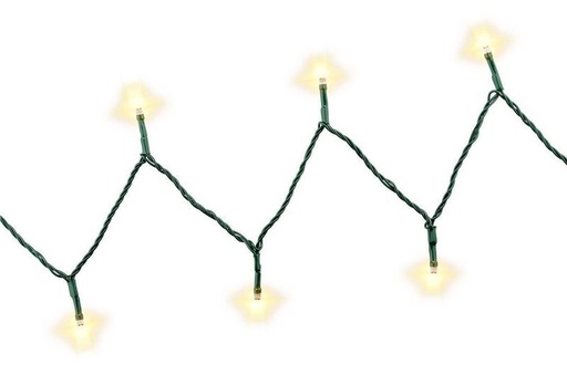 [143346] LED Lyskæde med timer, 19,5m, 120 stk. LED, Varm hvid