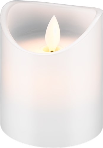 [143423] LED stearinlys med bevægelig flamme, 7.5 x 10 cm