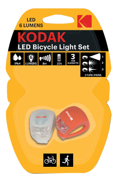 [143528] KODAK LED Bike Lights incl.2xCR2032
