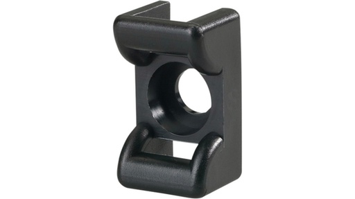 [143550] Screw fixing mount 6mm, 100 stk. Sort