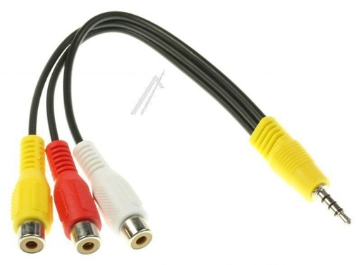 [143992] Minijack 4-pol - 3 x phono hun