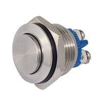 [144640] Tryktast Metal 16 mm 1 x OFF/(ON) Uden lys