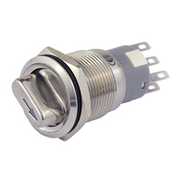 [144642] Drejeafbryder metal 19 mm 2x NO-kontakter, 2 x NC-kontakter