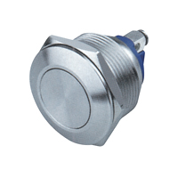 [144645] Metal Ringtryk 22 mm, 2 kontakter, 1x NO-kontakt