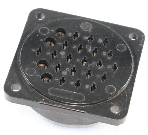 [144684] Hirschmann 24-polet stik SORT female chassis