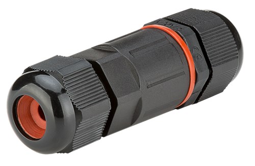 [144699] 3 Pol waterproof connector IP68 I Shape 450V 24A 1.0 to 2.5 mm² Cable Wire Gland Sleeve connector