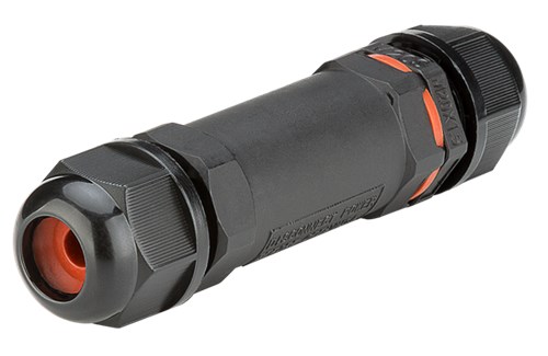 [144700] 3 Pol waterproof connector IP68 I Shape 450V 24A 1.0 to 2.5 mm² Cable Wire Gland Sleeve connector 10cm