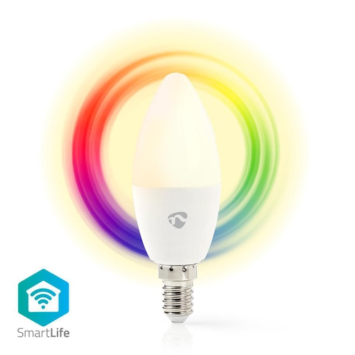 [144707] Smart LED-pære med Wi-Fi | Fuldfarve og varm hvid | E14