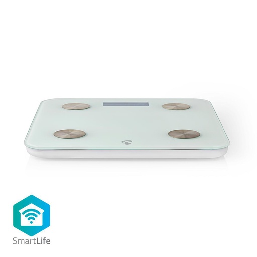 [144727] Wi-Fi Smart Personvægte | BMI, Fedt, Vand, Knogler, Muskler, Protein | Hærdet Glas | 8 Brugere