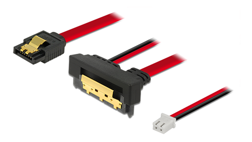 [144790] SATA cable + 2-pin power female, red