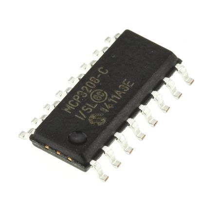 [144901] 12-bit-Bit ADC Pseudo-differentiel, ubalanceret SPI, SOIC16