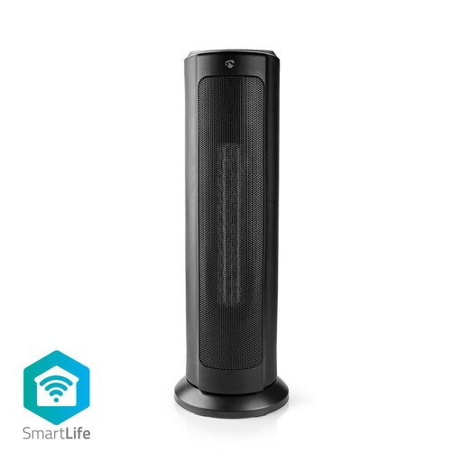 [144986] Wi-Fi Smart Tower-varmeblæser | Termostat | 1200 & 2000 W | Sort