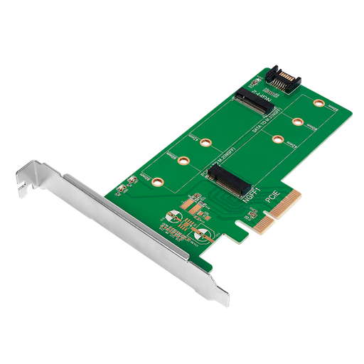 [145013] Dual M.2 PCIe adapter for SATA and PCIe SATA SSD