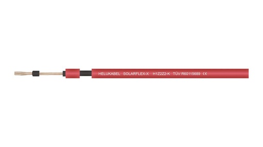 [145156] Solar Cable XLC 10.00mm2 Rød 100m