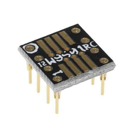 [145210] Winslow IC fatningsadapter Lige Hulmontering, 8-polet hun SOP til 8-benet han DIP, 1.27 mm, 2.54 mm Afstand