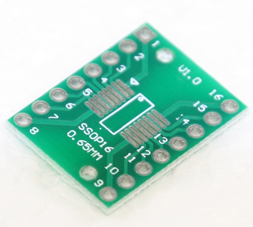 [145211] IC adapter-print SO/SSOP/TSSOP/SOIC16 To DIP Double-Sided Adapter PCB