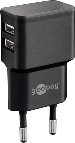 [145588] USB strømforsyning 2,4A med 2 USB porte