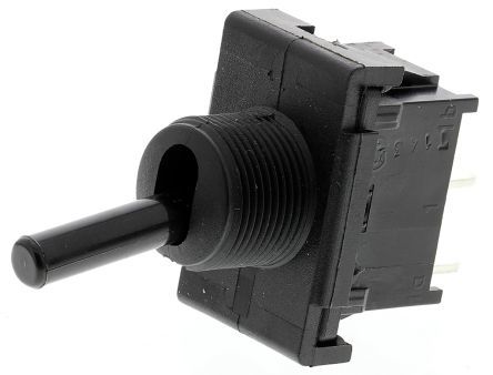 [145601] Toggle Switch 1-pol ON-OFF 6A/250V Black