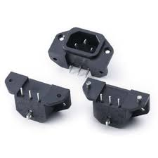 [145659] IEC C14 Power Connector Sp=40mm PCB