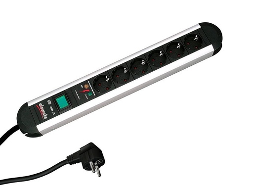 [146068] Bachmann PRIMO 6x power strip overvoltage protection 1x switch