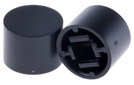 [146265] Tastehætte, Rund, Sort, Omron Electronic Components