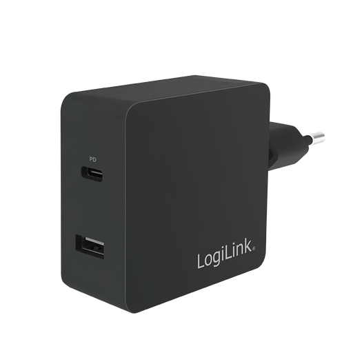 [146325] USB strømforsyning, 1A, 45W 1x USB-C og 1x USB-A Port