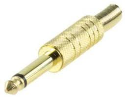 [146342] Jack 6,3 Mono Han Metal Guld