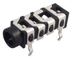 [146530] Minijack 3,5mm fatning for 4-POLET jackstik / til print