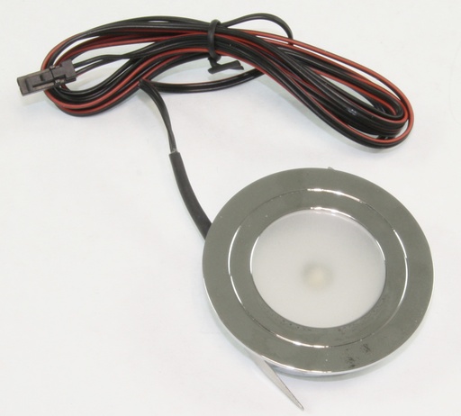 [146650] LED indbygningsspot, Ø=60mm. varm hvid, 2W chrome