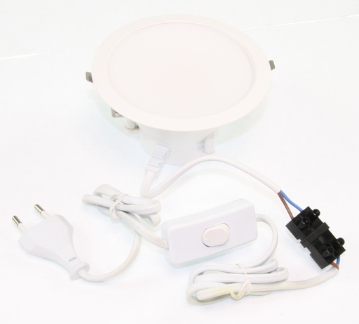 [146654] LED indbygningsspot, 121x121mm. varm hvid, 11W white