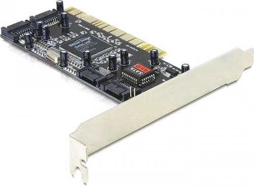 [141478] DeLOCK Kontrollerkort, PCI, SATA 1.5 Gb/s, 4xSATA-kanaler internt