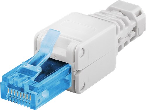 [141611] Værktøjsfrit Cat.6a/flex & solid/utp RJ45 netværkskonnektor