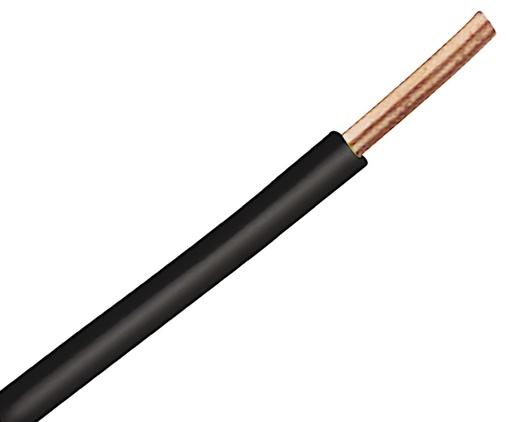 [135678] Wire H07V-U 1,5mm², Solid, (Hård), sort