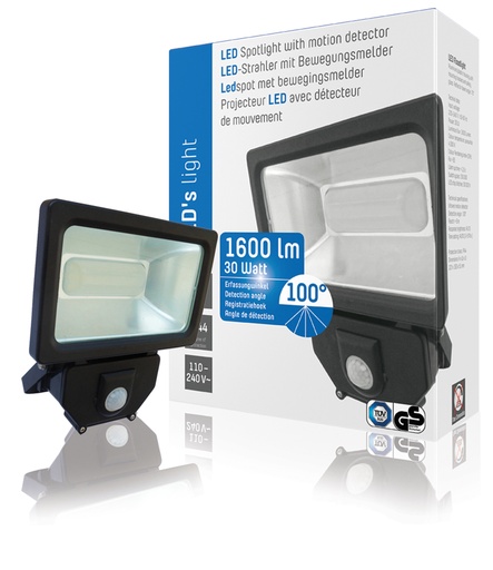 [136116] LED floodlight 30W sensor