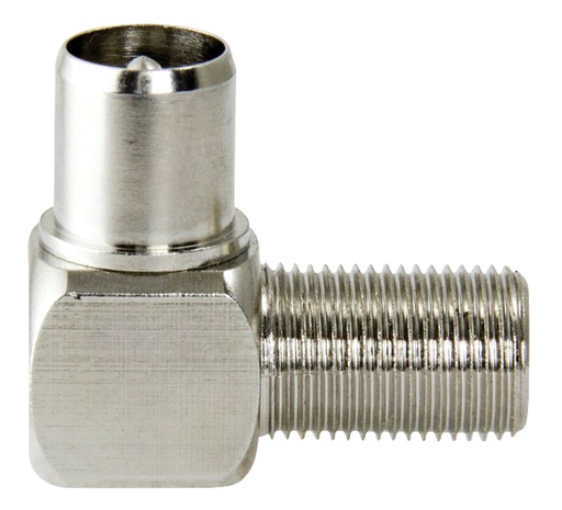 [136395] COAX HAN / F HUN vinkel-adapter