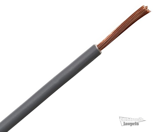 [136546] PVC-ledning H07V-K, 4mm², grå